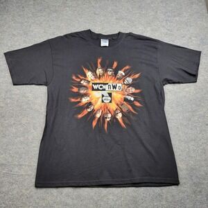 NWO Shirt Men XL WCW Wrestling Gildan Ultra Cotton‎ Heavyweight Graphic Tee 90s